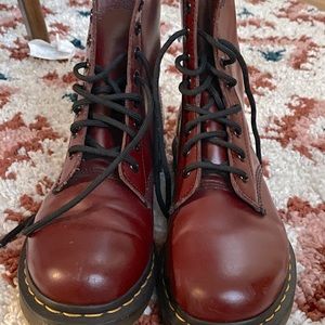 Doc Martens burgundy boots